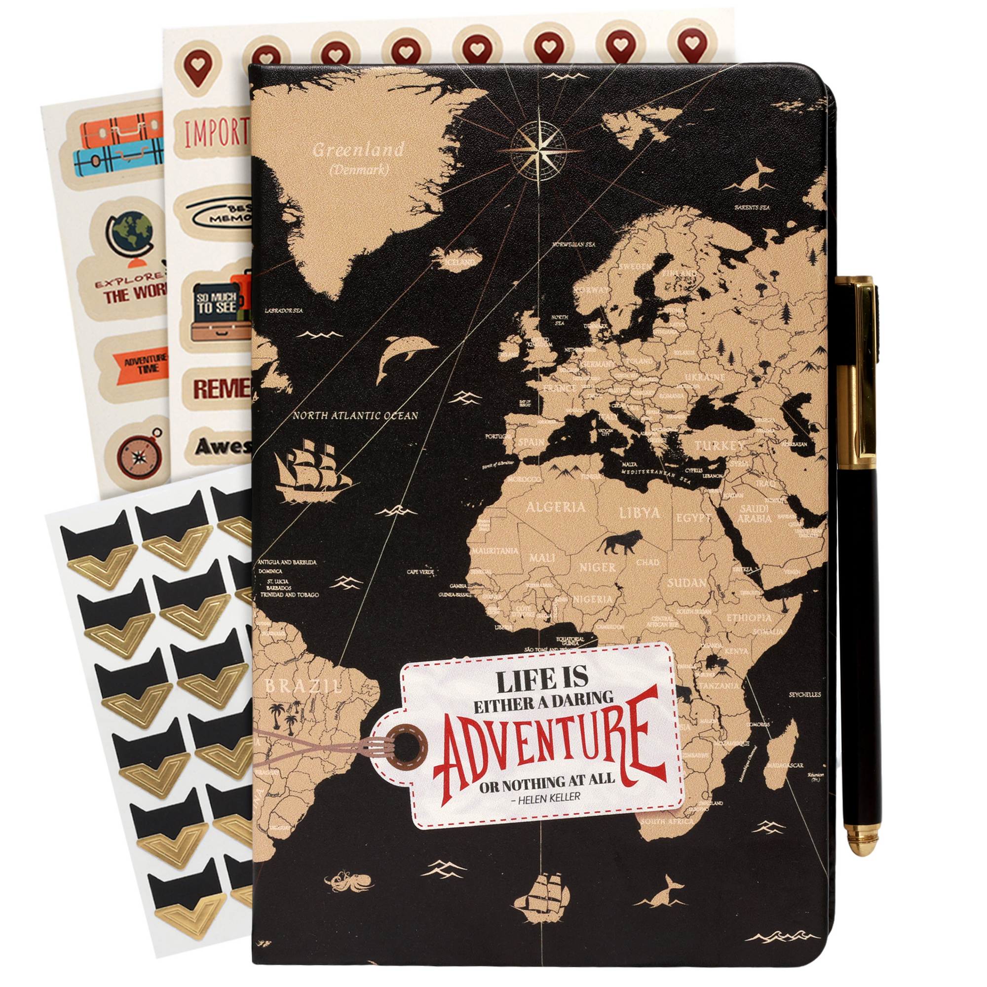 3-in-1 Couples Adventure Book & Bucket List Travel Journal with Prompts