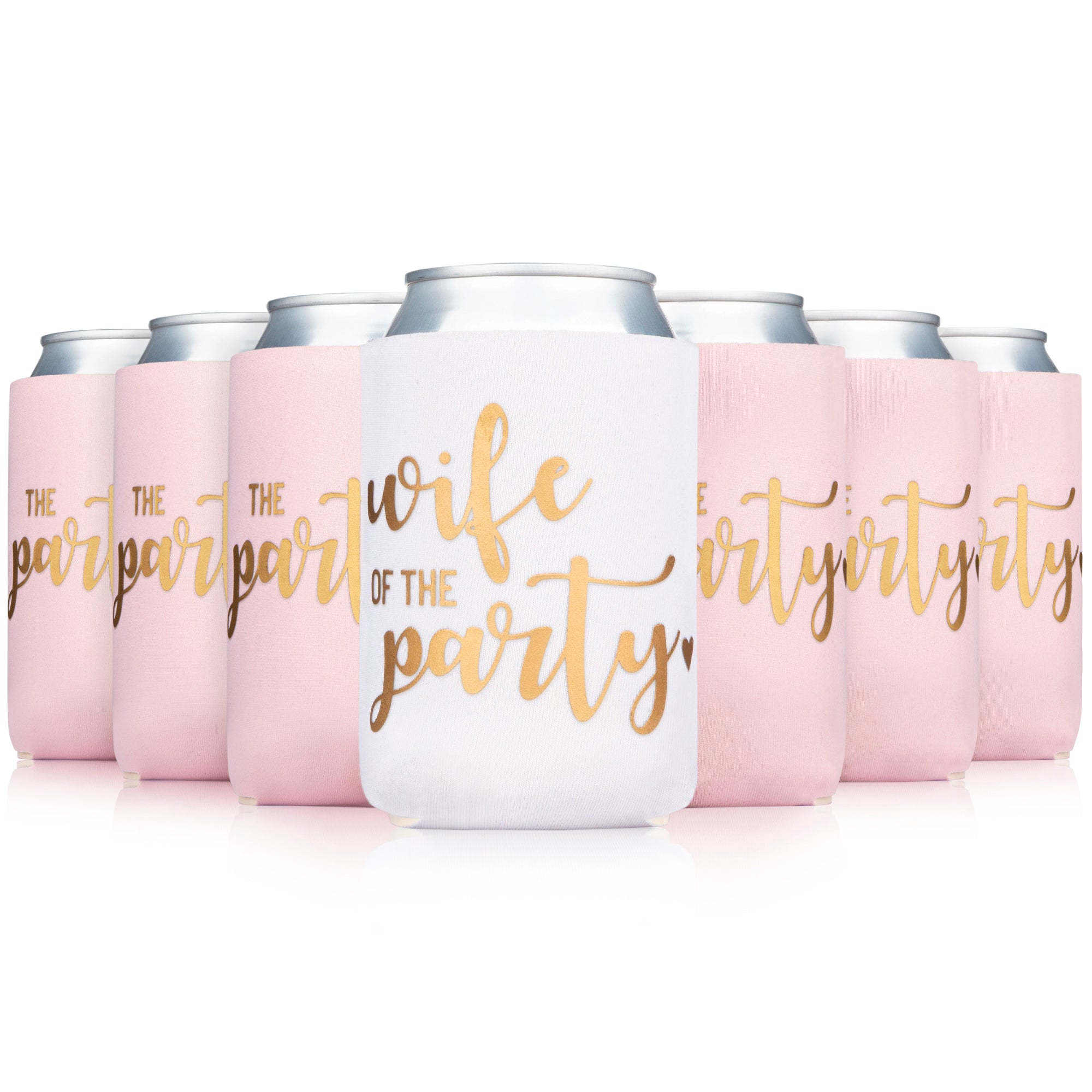 Wife of the Party Bachelorette Can Coolers - 12 Pack