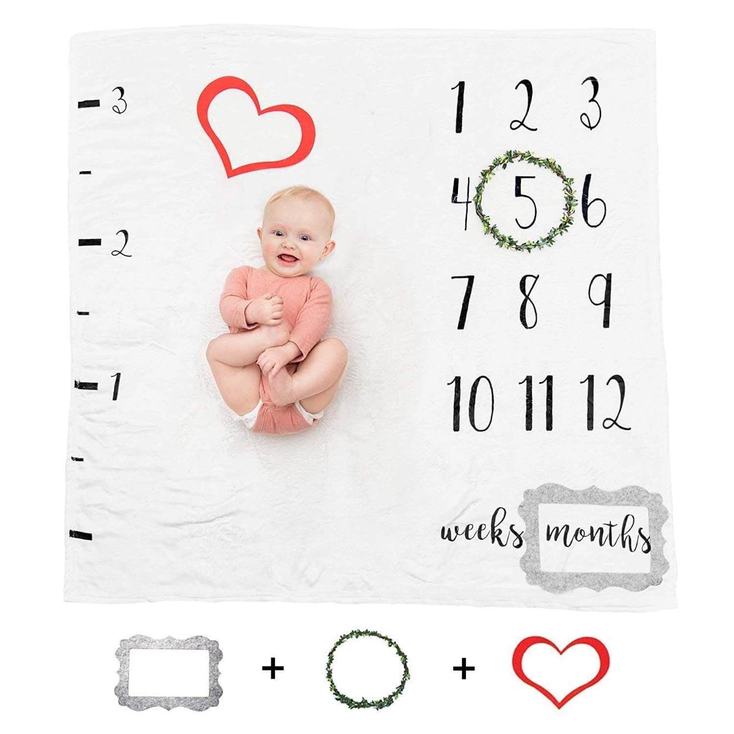 Prazoli Baby Monthly Milestone Blanket