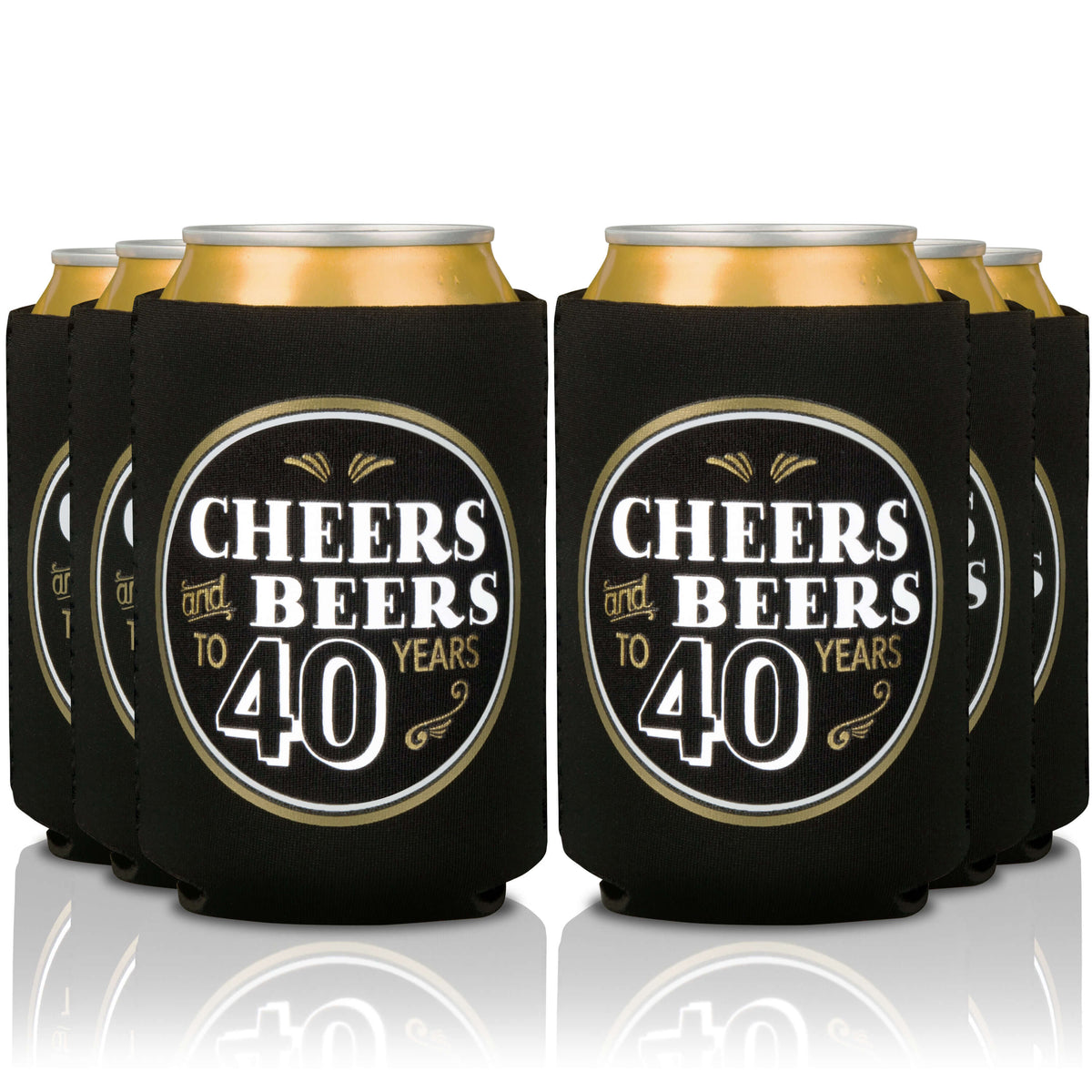 Cheers and Beers To 40 Years Coozies | Prazoli Products - Prazoli Products™