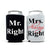Prazoli Mr and Mrs Can Coolers - Mr Right Mrs Always Right, Wedding Gifts for Bride and Groom, Bridal Shower Gifts - Couples Gifts